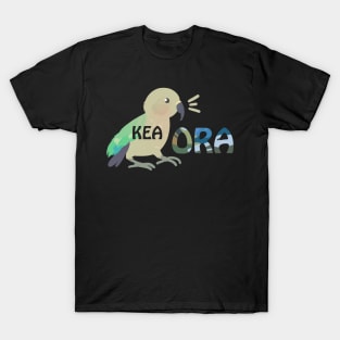 Kea Ora Kea Kia Ora New Zealand Bird Greeting Maori Pun T-Shirt